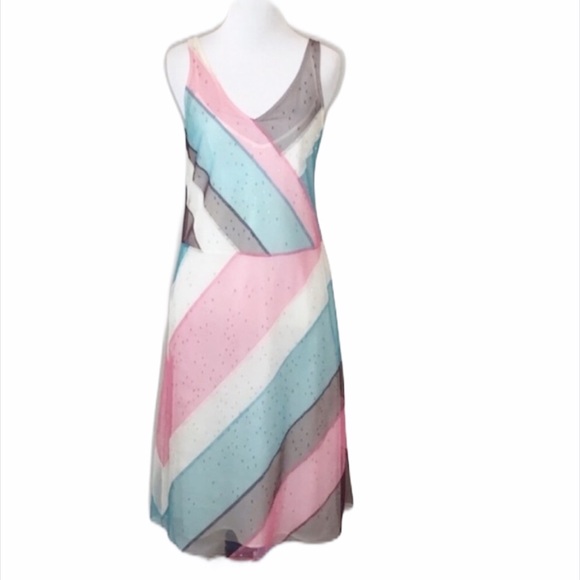 BCBGMAXAZRIA 2 Piece Slip Dress with Beads Size 4 - Picture 1 of 13